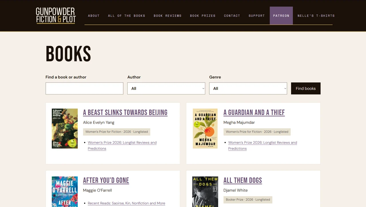 Gunpowder, Fiction & Plot: searchable book catalogue